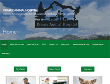 Tablet Screenshot of prairieanimalhospital.com